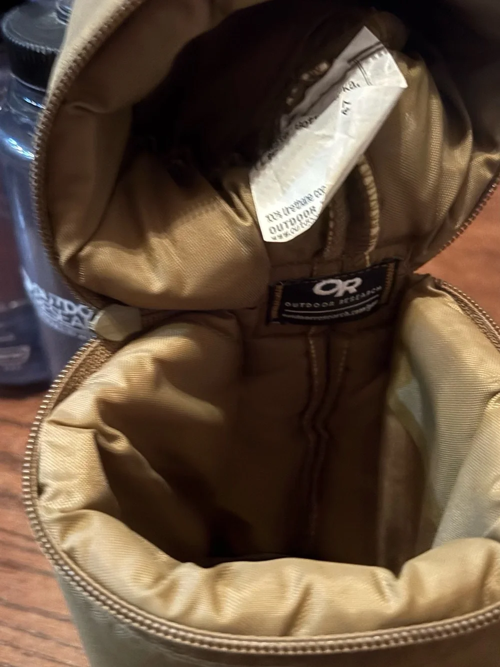 Outdoor Research Coyote Brown 1L Bottle Parka w/ 2 Nalgene 32oz Bottles USA
